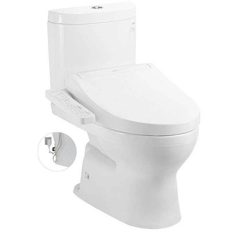 Bồn cầu điện tử hai khối TOTO CS325DRW16#XW nắp rửa Washlet