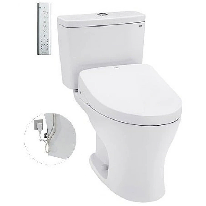 Bồn cầu điện tử hai khối TOTO CS735DW11#XW nắp rửa Washlet