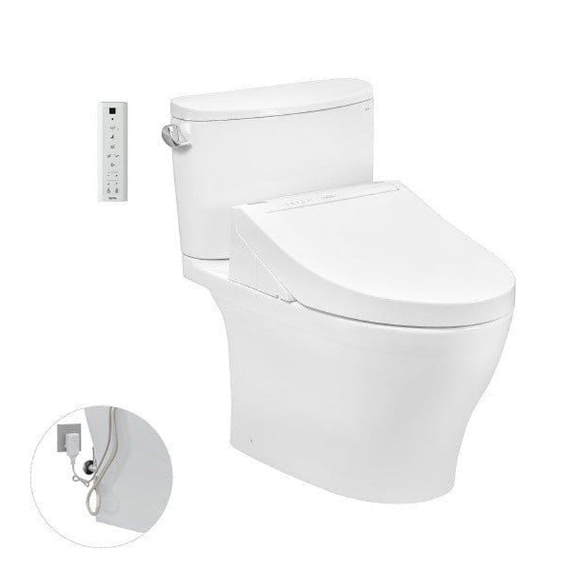 Bồn cầu điện tử hai khối TOTO CS767RW14 nắp rửa Washlet