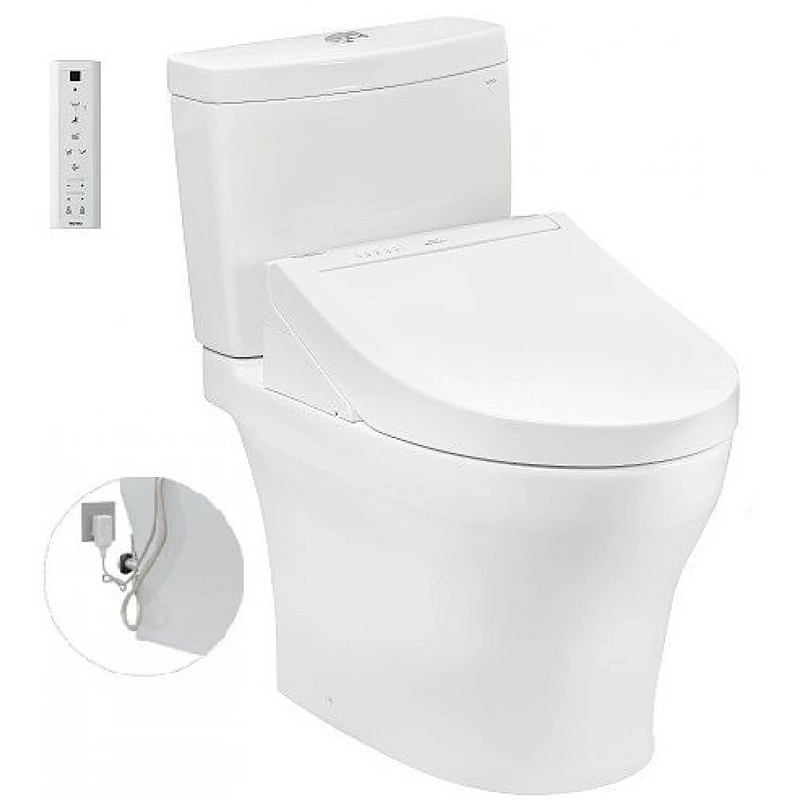 Bồn Cầu Điện Tử Hai Khối TOTO CS769DRW14 Nắp Rửa WASHLET C5 TCF24410AAA