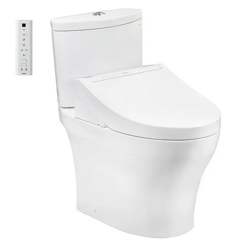 Bồn Cầu Điện Tử Hai Khối TOTO CS838CDW15 Nắp Rửa WASHLET C5 TCF24460AAA