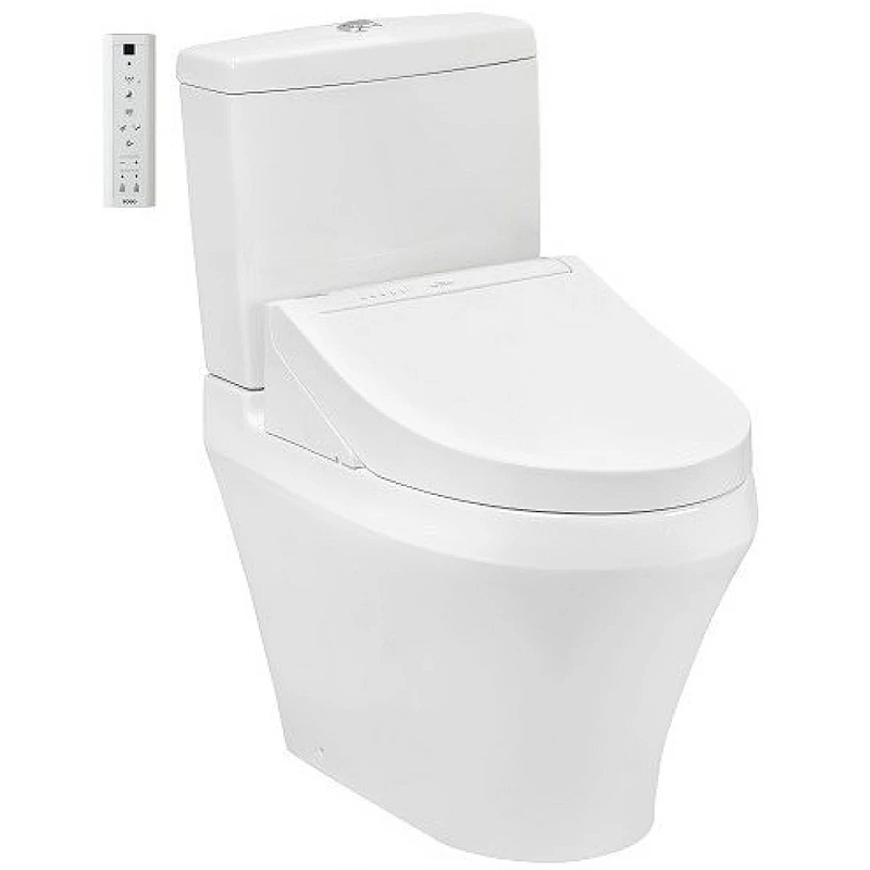 Bồn Cầu Điện Tử Hai Khối TOTO CS948CDW15 Nắp Rửa WASHLET C5 TCF24460AAA