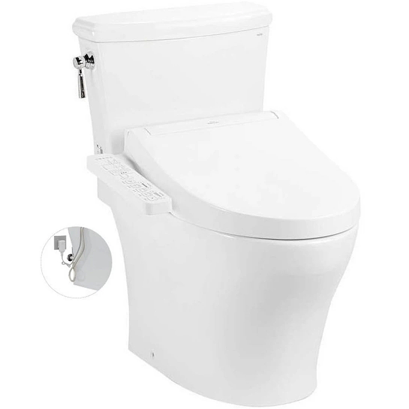 Bồn Cầu Điện Tử Hai Khối TOTO CS986GW16 Nắp Rửa WASHLET C2 TCF23410AAA