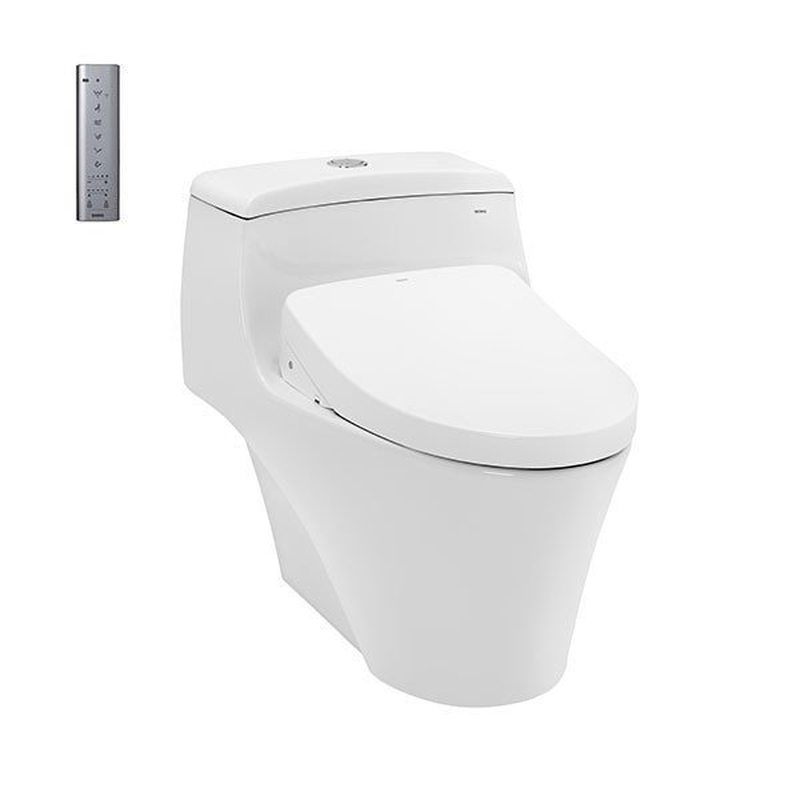 Bồn cầu điện tử một khối TOTO CW823REAW12#W/T53P100VR nắp rửa Washlet
