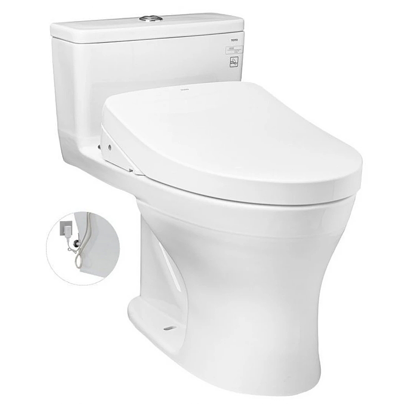 Bồn cầu điện tử một khối TOTO MS855DW11#XW nắp rửa Washlet