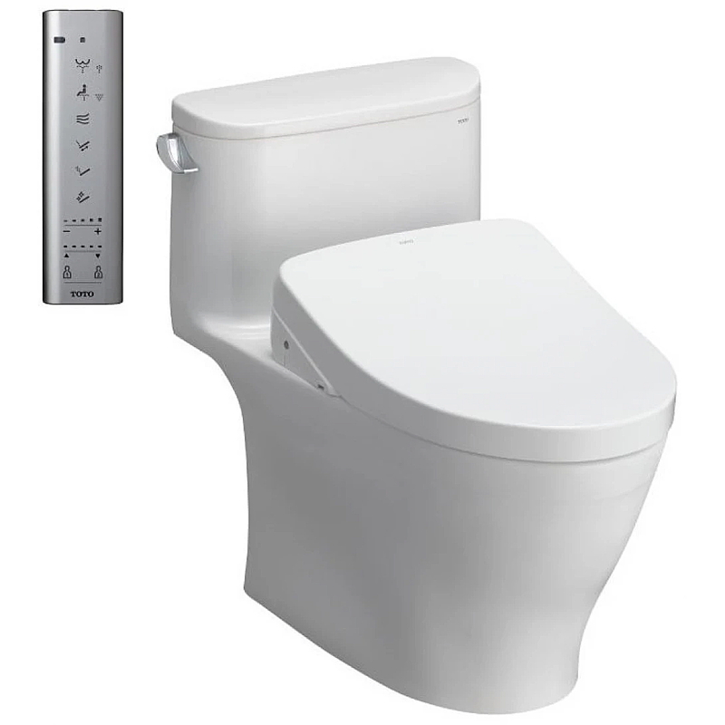 Bồn Cầu Điện Tử Một Khối TOTO MS887CW12 Nắp Rửa WASHLET S7 TCF4911EZ