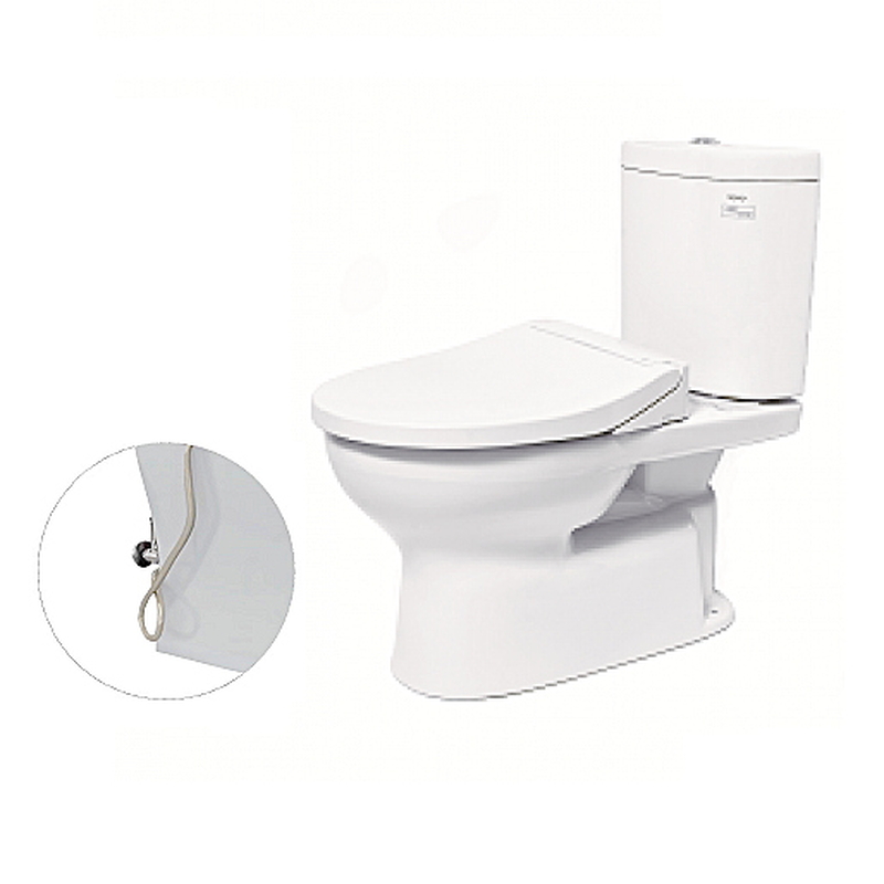 Bồn cầu hai khối TOTO CS325DRE2#W nắp rửa cơ