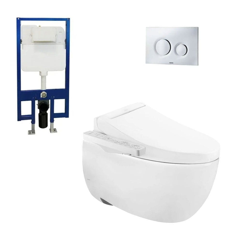 Bồn cầu treo tường điện tử TOTO CW812RA/TCF23410AAA/WH172A nắp rửa Washlet