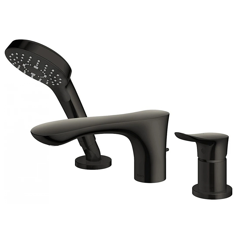 Vòi Xả Bồn Nóng Lạnh Kèm Sen Tay 3 Lỗ TOTO GO TBG01305BC#MBL Màu Đen Mờ