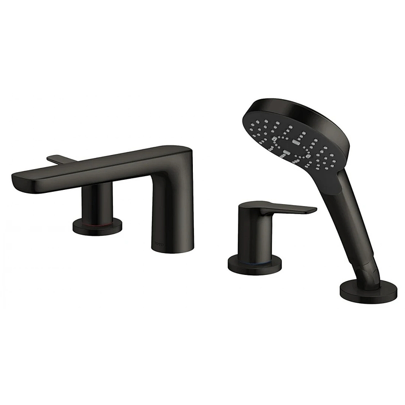 Vòi Xả Bồn Nóng Lạnh Kèm Sen Tay 4 Lỗ TOTO GS TBG03202BC#MBL Màu Đen Mờ