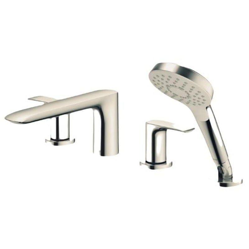 Vòi Xả Bồn Nóng Lạnh Kèm Sen Tay 4 Lỗ TOTO GA TBG04202BB#BN Màu Niken Mờ