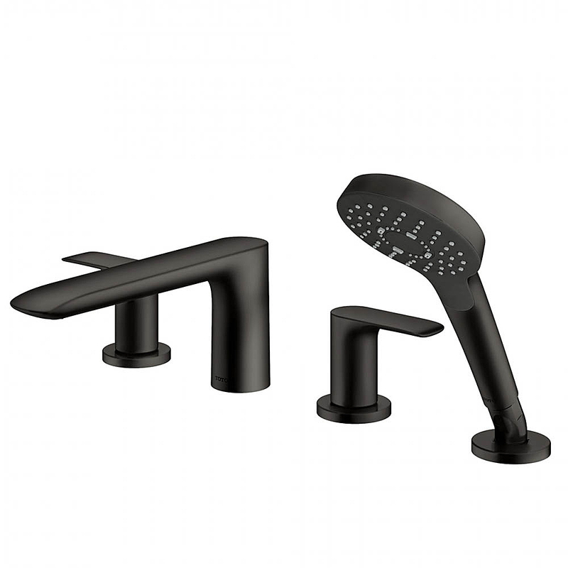 Vòi Xả Bồn Nóng Lạnh Kèm Sen Tay 4 Lỗ TOTO GA TBG04202BC#MBL Màu Đen Mờ