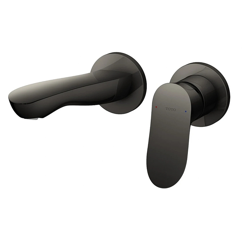 Vòi Lavabo Nóng Lạnh Gắn Tường Vòi Ngắn TOTO GO TLG01310BB#MBL Màu Đen Mờ