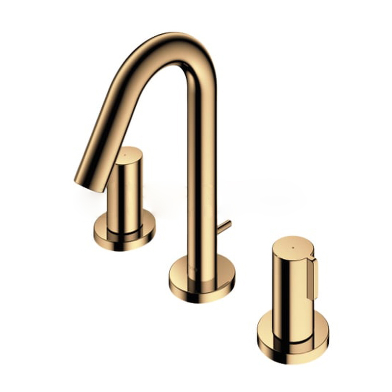Vòi Lavabo Nóng Lạnh 3 Lỗ TOTO GF TLG11201B#PFG Màu Vàng Pháp Bóng