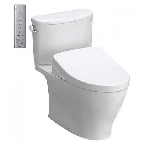 Bồn cầu điện tử hai khối TOTO CS767CRW12 nắp rửa Washlet