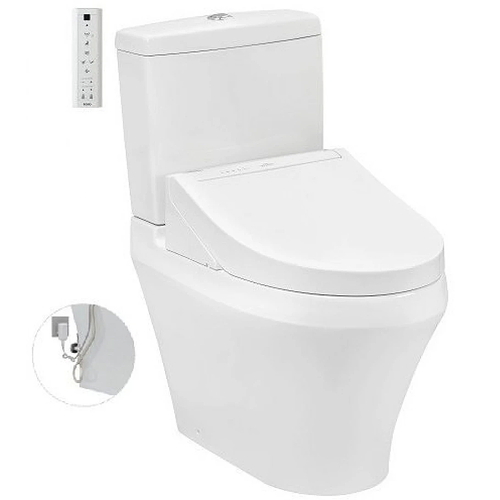 Bồn Cầu Điện Tử Hai Khối TOTO CS948DW14 Nắp Rửa WASHLET C5 TCF24410AAA
