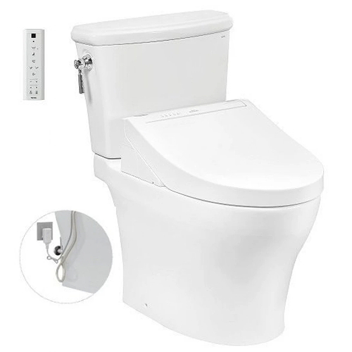 Bồn Cầu Điện Tử Hai Khối TOTO CS986GW14#XW Nắp Rửa WASHLET C5 TCF24410AAA