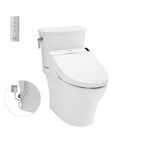 Bồn Cầu Điện Tử Hai Khối TOTO CS986GW6#XW Nắp Rửa WASHLET TCF6531Z
