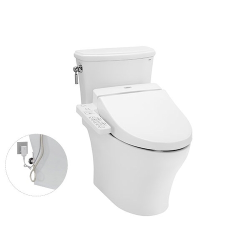 Bồn Cầu Điện Tử Hai Khối TOTO CS986GW7#XW Nắp Rửa WASHLET TCF6631A