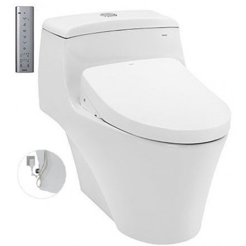 Bồn cầu điện tử một khối TOTO CW823RAW11#W/T53P100VR nắp rửa Washlet