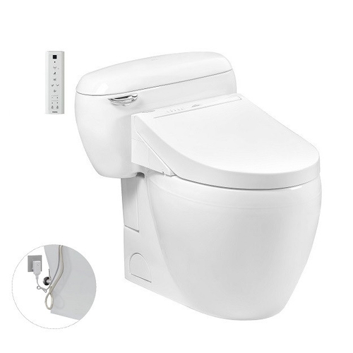 Bồn Cầu Điện Tử Một Khối TOTO MS366W14 Nắp Rửa WASHLET C5 TCF24410AAA