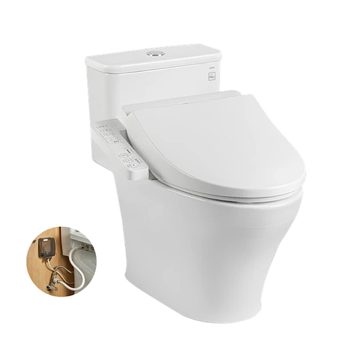 Bồn cầu điện tử một khối TOTO MS857DW18 nắp rửa Washlet TCF23710AAA