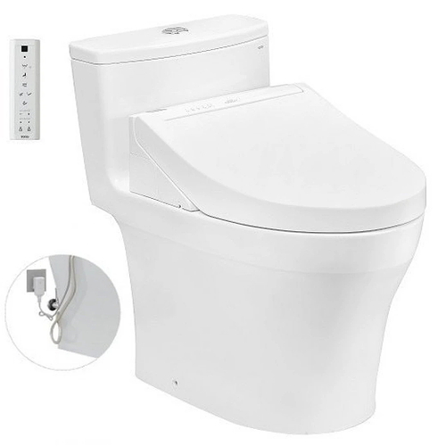 Bồn Cầu Điện Tử Một Khối TOTO MS885DW14 Nắp Rửa WASHLET C5 TCF24410AAA