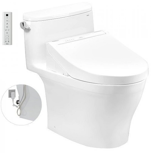 Bồn Cầu Điện Tử Một Khối TOTO MS887RW14 Nắp Rửa WASHLET C5 TCF24410AAA