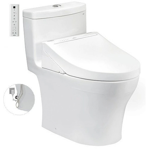 Bồn Cầu Điện Tử Một Khối TOTO MS889DW14#XW Nắp Rửa WASHLET C5 TCF24410AAA