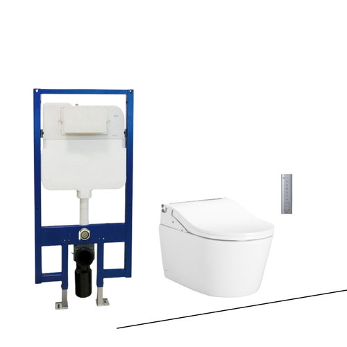 Bồn cầu treo tường điện tử TOTO CW542HME5UNW1/TCF794CZ/WH172AT nắp rửa Washlet