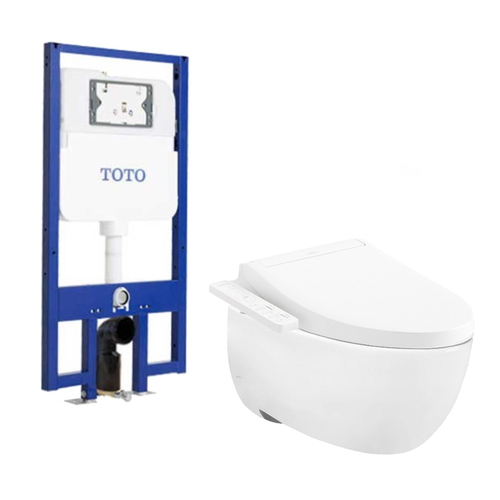 Bồn cầu treo tường điện tử TOTO CW812REA/TCF23460AAA/WH172AT/TCA465 nắp rửa Washlet