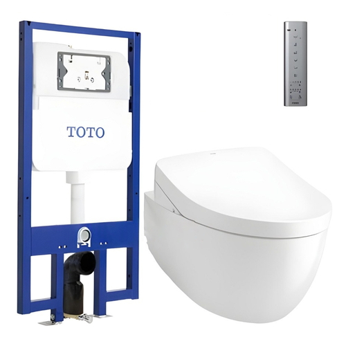 Bồn cầu treo tường điện tử TOTO CW812REA#W/TCF4911EZ#NW1/WH172AT/TCA465 nắp rửa Washlet