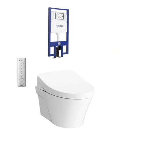 Bồn cầu treo tường điện tử TOTO CW822REA#W/TCF4911EZ#NW1/WH172AT/TCA465 nắp rửa Washlet