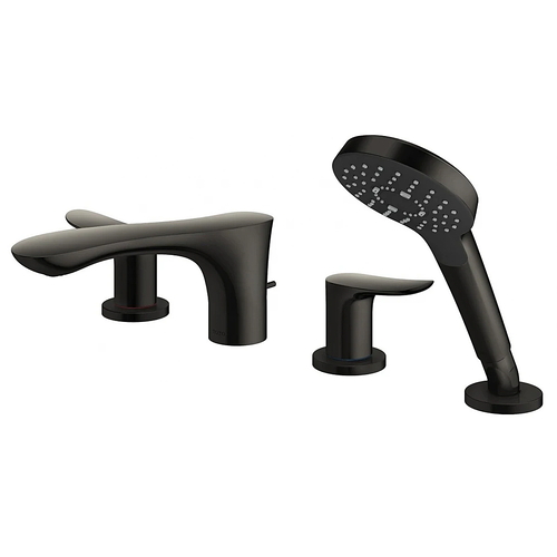 Vòi Xả Bồn Nóng Lạnh Kèm Sen Tay 4 Lỗ TOTO GO TBG01202BC#MBL Màu Đen Mờ