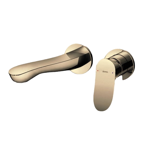 Vòi Lavabo Nóng Lạnh Gắn Tường Vòi Dài TOTO GO TLG01311BB#BFG Màu Vàng Pháp Mờ