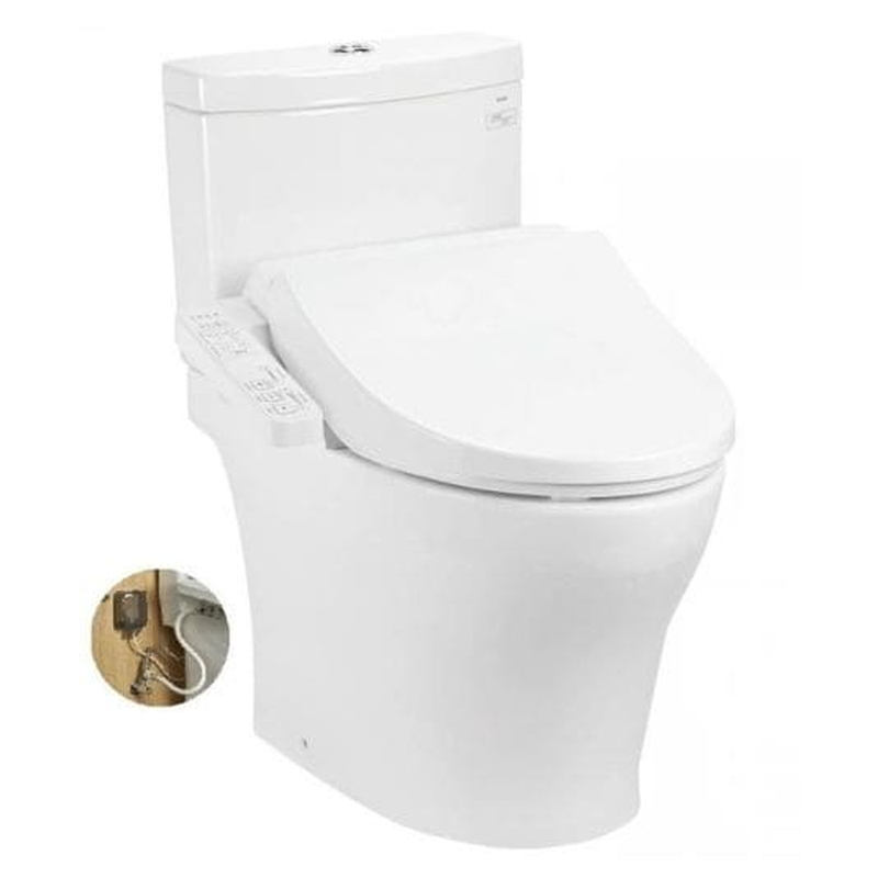 Bồn Cầu Điện Tử Hai Khối TOTO CS769DRW18#XW Nắp Rửa WASHLET C2 TCF23710AAA
