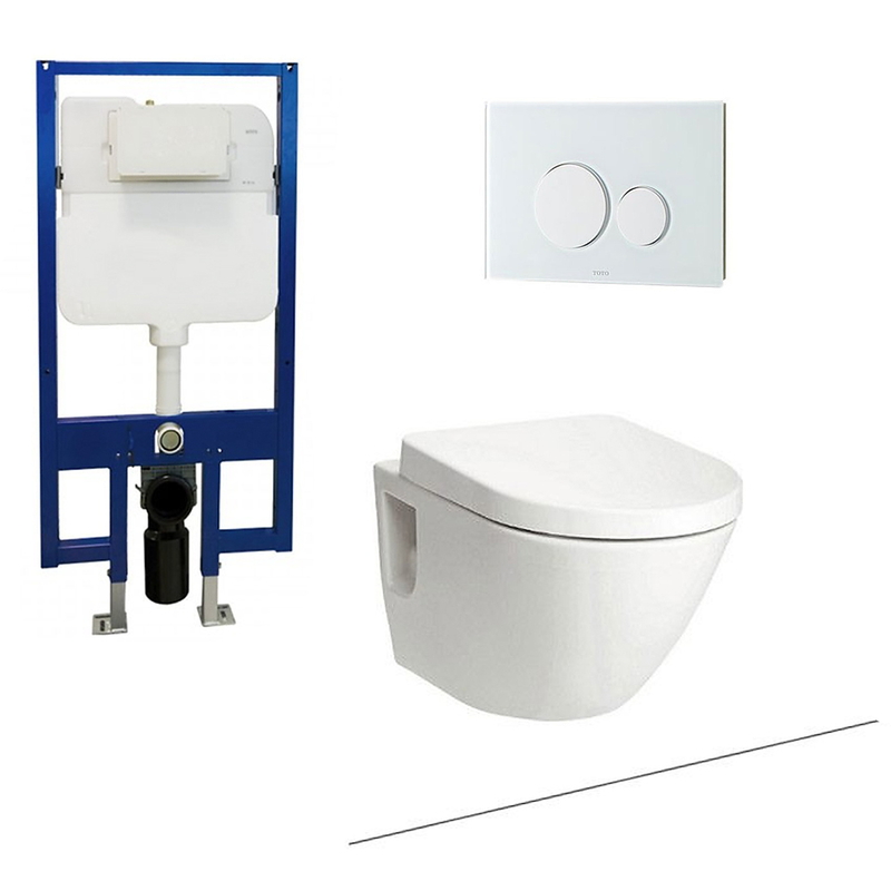 Bồn Cầu Treo Tường TOTO CW762#XW/TC384CVK#W/WH172A/MB176G#WH Nắp Đóng Êm