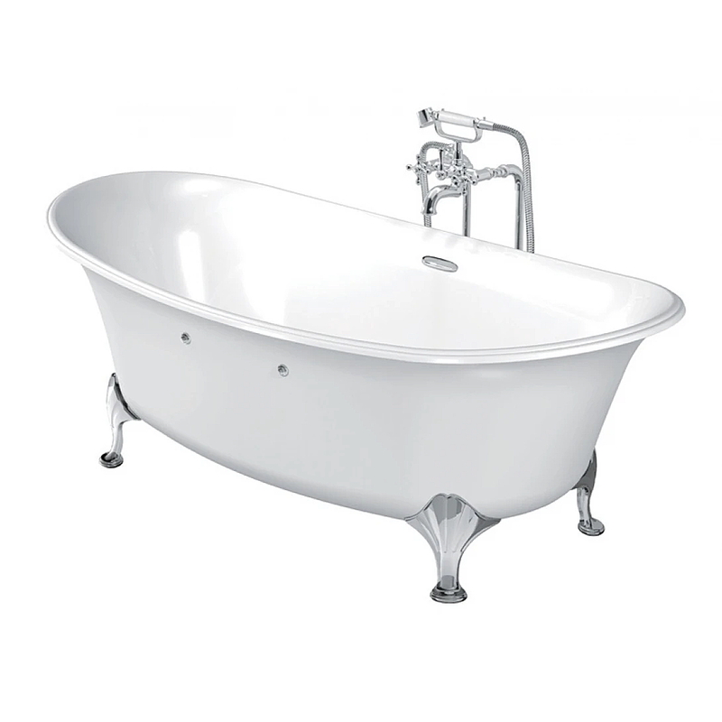 Bồn Tắm Độc Lập Ngâm TOTO PPY1806PWNE#P Chân Mạ Bạc Màu Trắng Ngọc Trai