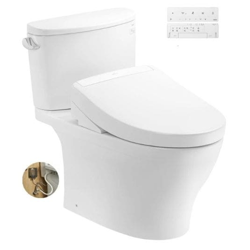 Bồn Cầu Điện Tử Hai Khối TOTO CS767RW25#XW Nắp Rửa WASHLET S5 TCF34461GAA