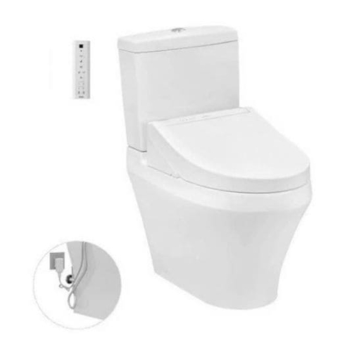 Bồn Cầu Điện Tử Hai Khối Thoát Ngang TOTO CS945PDW14#XW Nắp Rửa WASHLET C5 TCF24410AAA