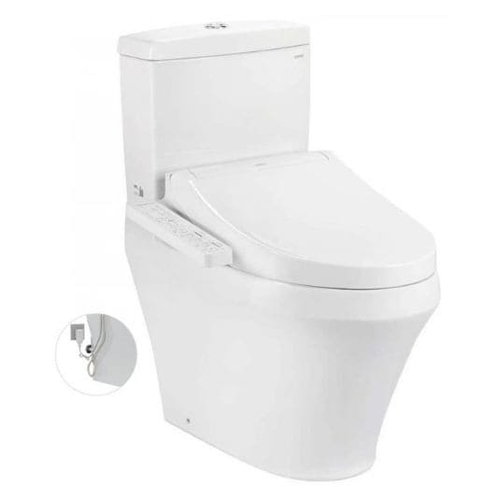 Bồn Cầu Điện Tử Hai Khối Thoát Ngang TOTO CS945PDW16#XW Nắp Rửa WASHLET C2 TCF23710AAA