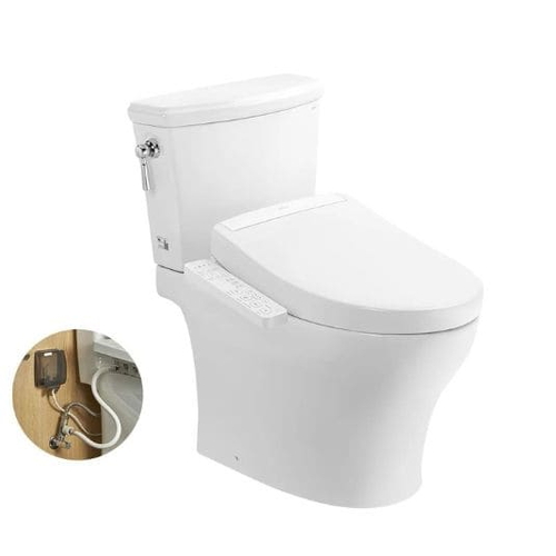 Bồn Cầu Điện Tử Hai Khối TOTO CS986GW24#XW Nắp Rửa WASHLET S2 TCF33461GAA