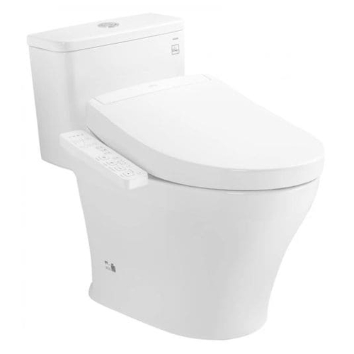 Bồn Cầu Điện Tử Một Khối TOTO MS857CDW24#XW Nắp Rửa WASHLET S2 TCF33461GAA