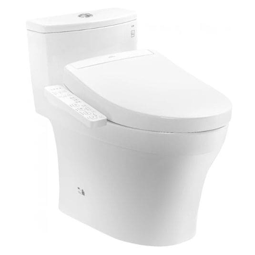 Bồn Cầu Điện Tử Một Khối TOTO MS885CDW24#XW Nắp Rửa WASHLET S2 TCF33461GAA
