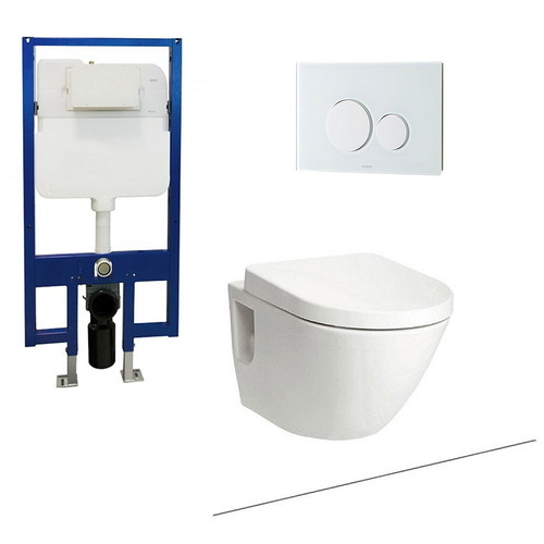 Bồn Cầu Treo Tường TOTO CW762#XW/TC384CVK#W/WH172A/MB176G#WH Nắp Đóng Êm